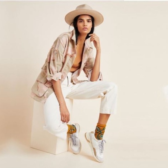 Anthropologie Lida Utility Jacket Camo Pink LP - Picture 3 of 9